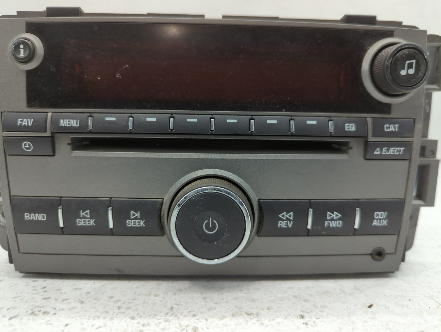 2008 Saturn Vue Radio AM FM Cd Player Receiver Replacement P/N:25956992 Fits OEM Used Auto Parts - Oemusedautoparts1.com