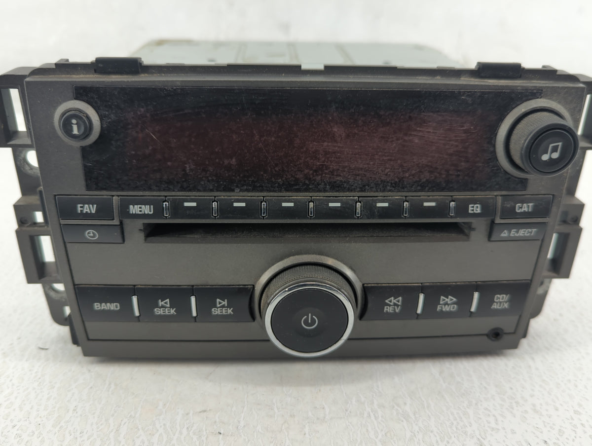 2008 Saturn Vue Radio AM FM Cd Player Receiver Replacement P/N:25866724 OEM Used Auto Parts - Oemusedautoparts1.com