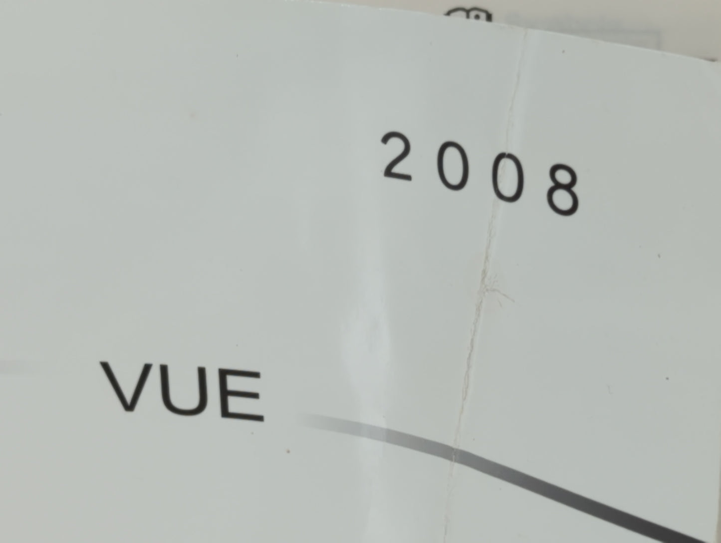 2008 Saturn Vue Owners Manual Book Guide P/N:15863775 A OEM Used Auto Parts - Oemusedautoparts1.com