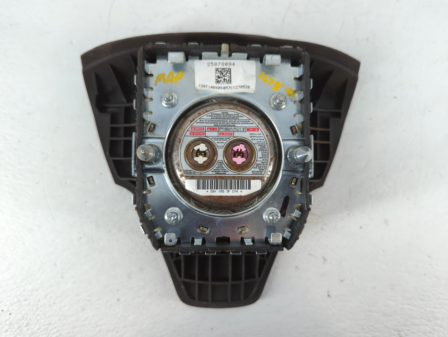 2008-2010 Saturn Vue Air Bag Driver Left Steering Wheel Mounted P/N:25878094 Fits Fits 2008 2010 OEM Used Auto Parts - Oemus