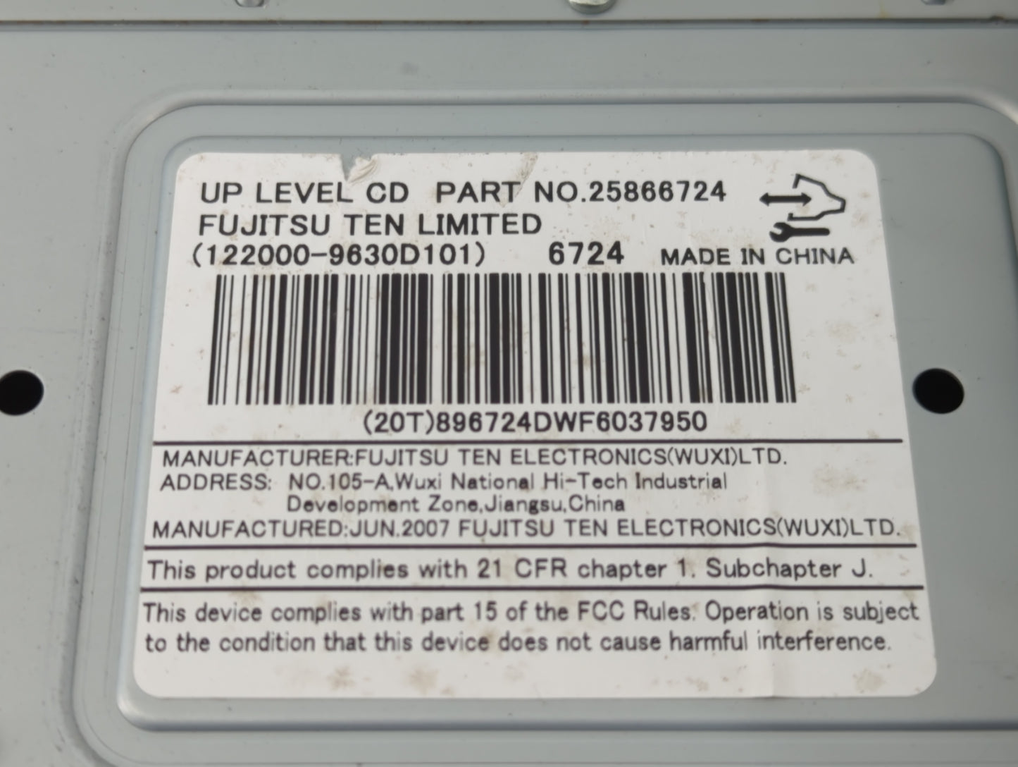 2008-2008 Saturn Vue Radio Control Panel - Oemusedautoparts1.com