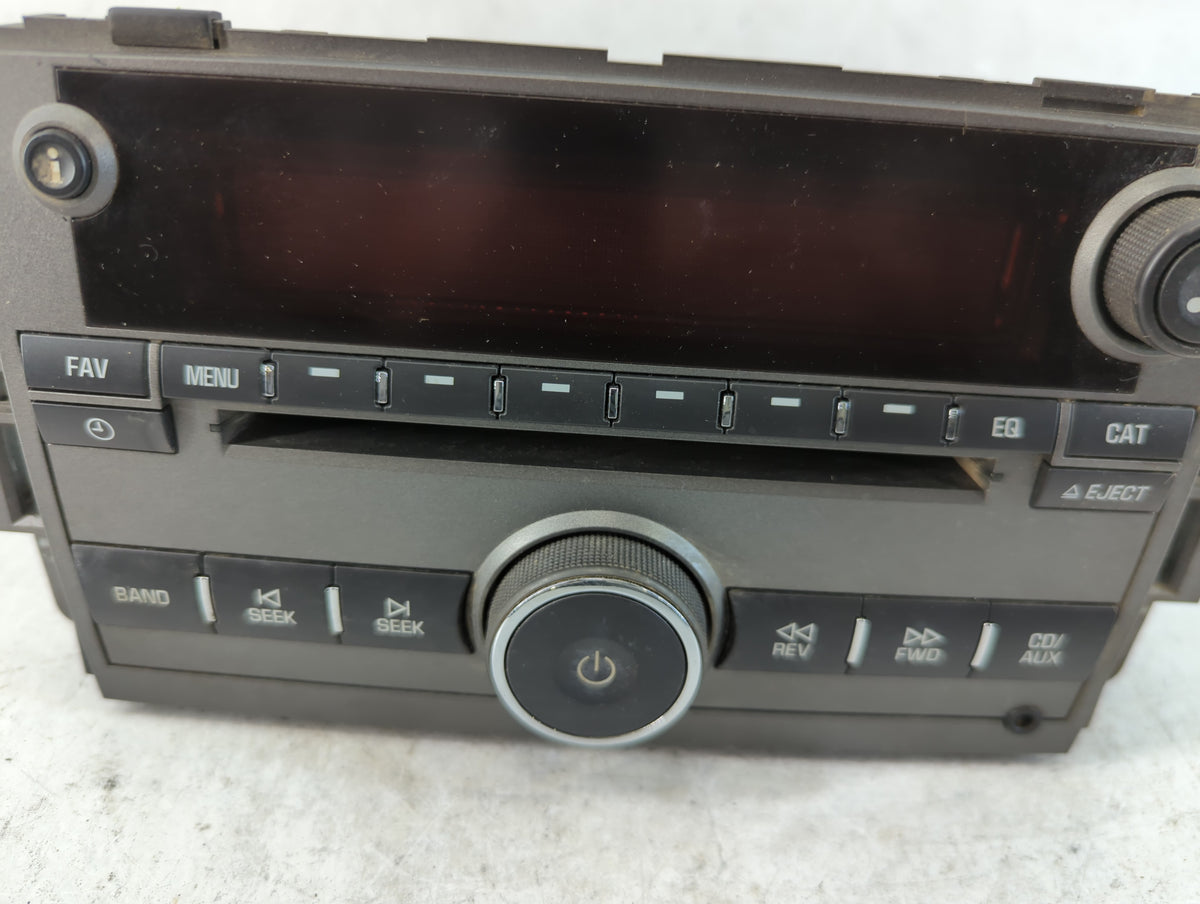 2008 Saturn Vue Radio AM FM Cd Player Receiver Replacement P/N:25866724 OEM Used Auto Parts - Oemusedautoparts1.com