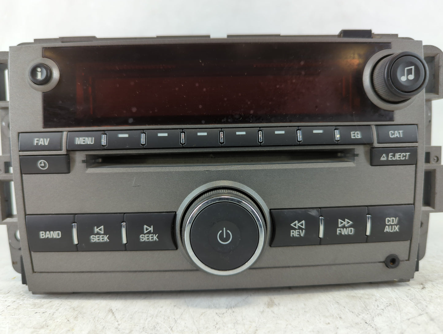 2008-2009 Saturn Vue Radio AM FM Cd Player Receiver Replacement P/N:25956992 Fits Fits 2008 2009 OEM Used Auto Parts - Oemus