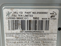 2008-2009 Saturn Vue Radio AM FM Cd Player Receiver Replacement P/N:25956992 Fits Fits 2008 2009 OEM Used Auto Parts - Oemus