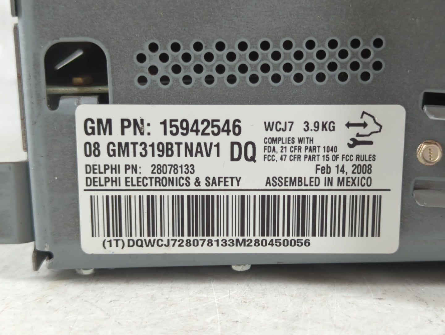 2008-2009 Saturn Vue Radio AM FM Cd Player Receiver Replacement P/N:15942546 Fits Fits 2008 2009 OEM Used Auto Parts - Oemus