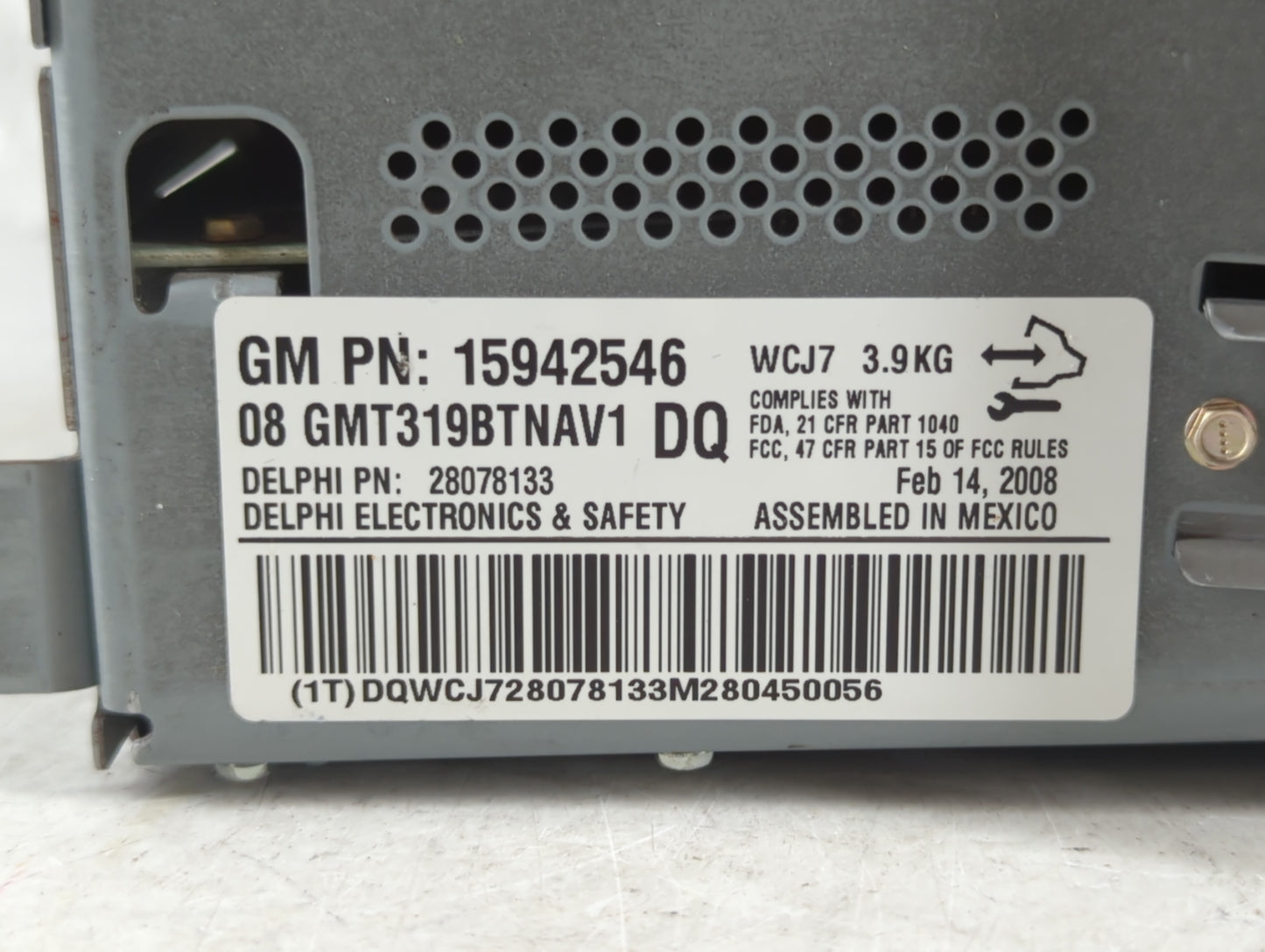 2008-2009 Saturn Vue Radio AM FM Cd Player Receiver Replacement P/N:15942546 Fits Fits 2008 2009 OEM Used Auto Parts - Oemus