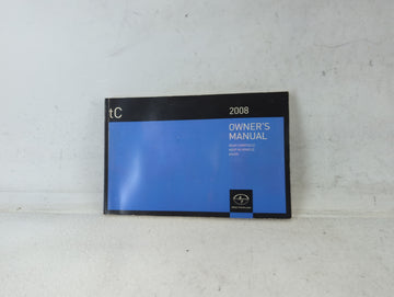 2008 Scion Tc Owners Manual Book Guide P/N:01999-21026 OEM Used Auto Parts