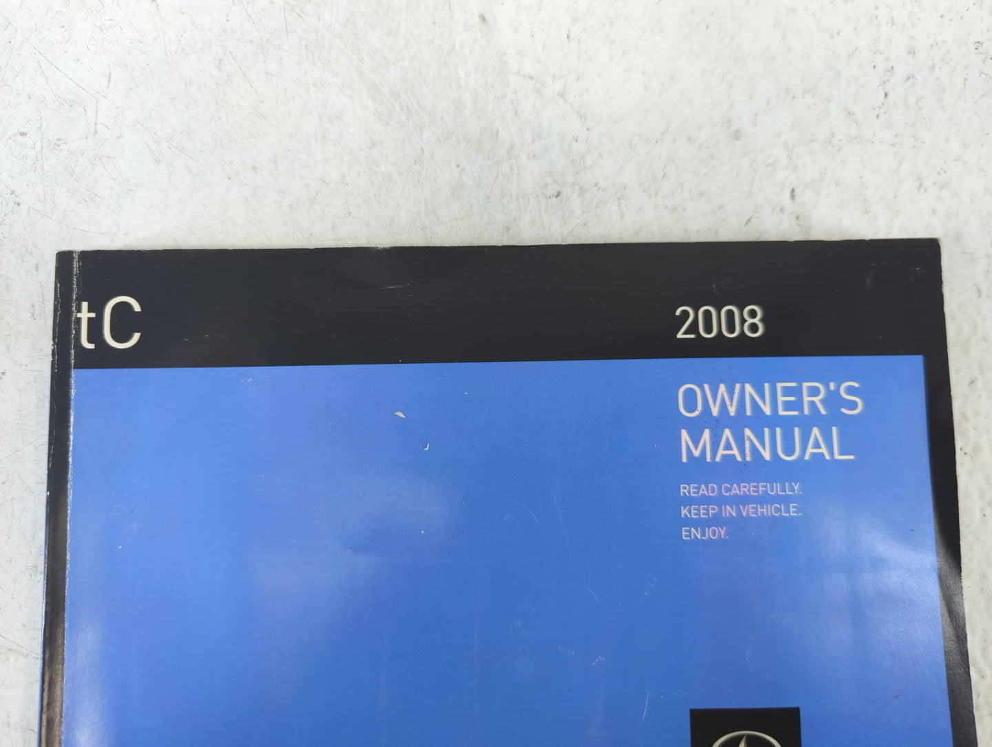 2008 Scion Tc Owners Manual Book Guide P/N:01999-21026 OEM Used Auto Parts - Oemusedautoparts1.com