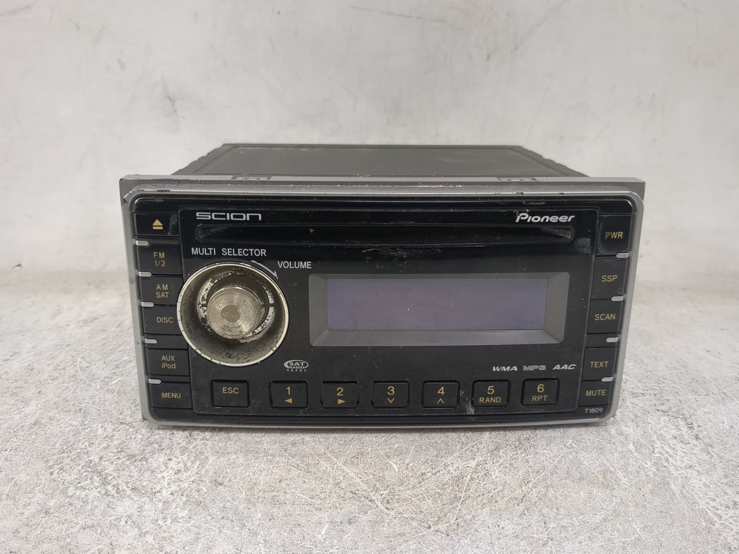 2008-2014 Scion Xb Radio AM FM Cd Player Receiver Replacement P/N:PT546-00081 DEH-M8127ZT Fits OEM Used Auto Parts - Oemused