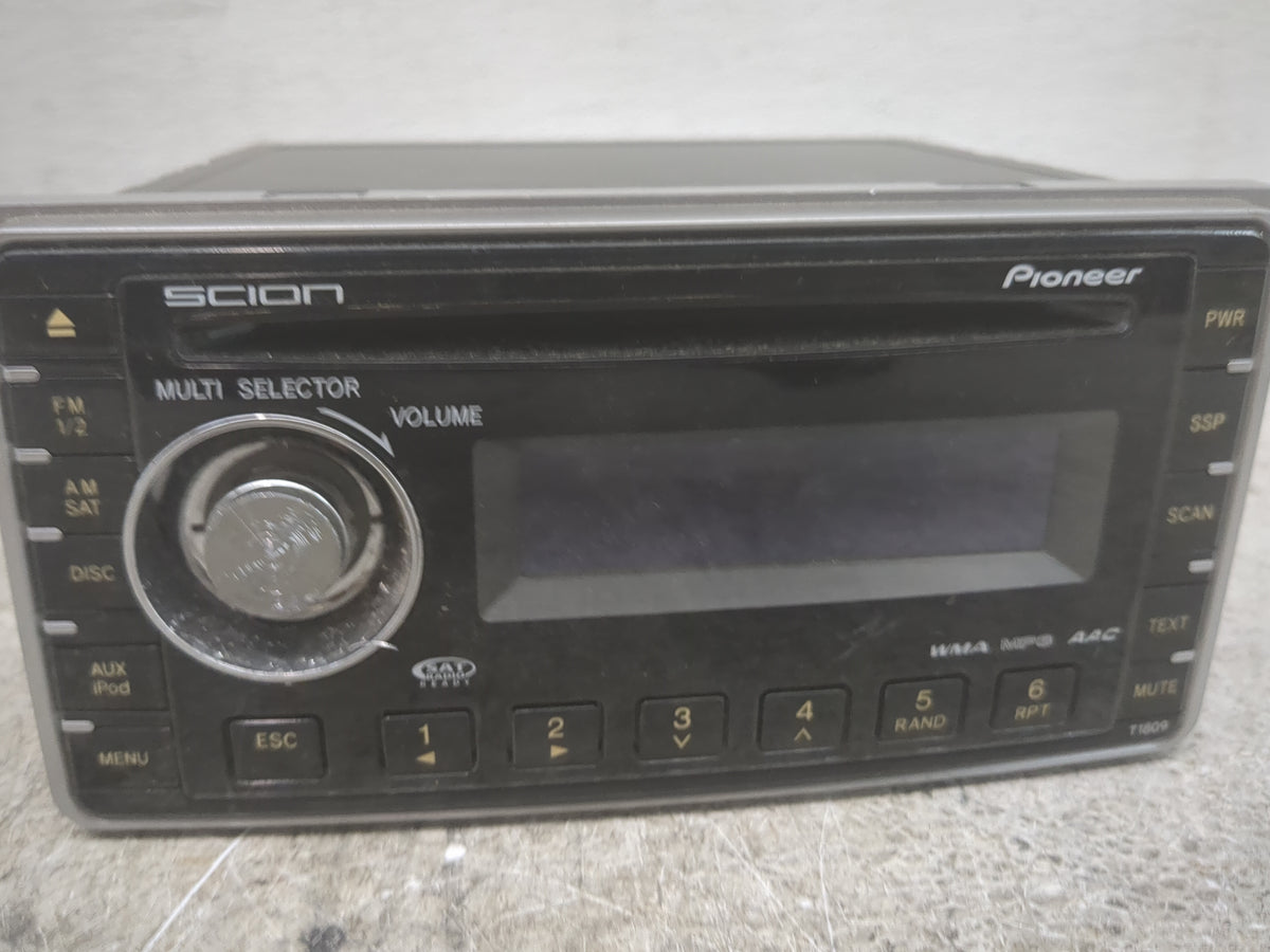 2008-2014 Scion Xb Radio AM FM Cd Player Receiver Replacement P/N:PT546-00081 DEH-M8127ZT Fits OEM Used Auto Parts - Oemused
