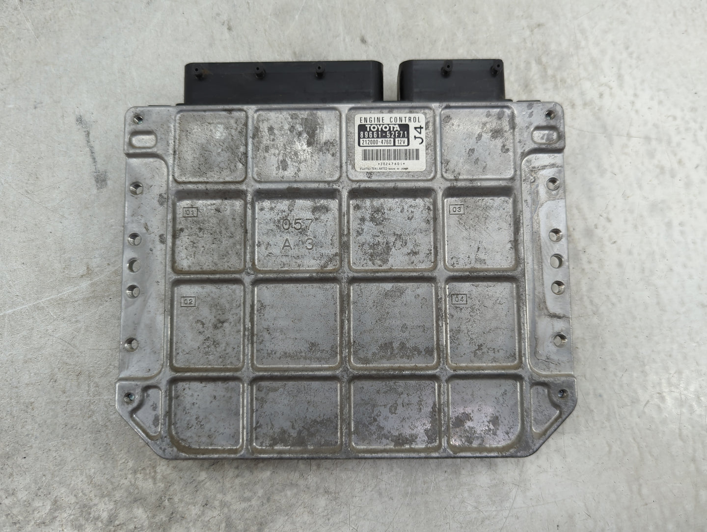 2008-2009 Scion Xd PCM Engine Control Computer ECU ECM PCU OEM P/N:89661-52F71 212000-4760 Fits Fits 2008 2009 OEM Used Auto