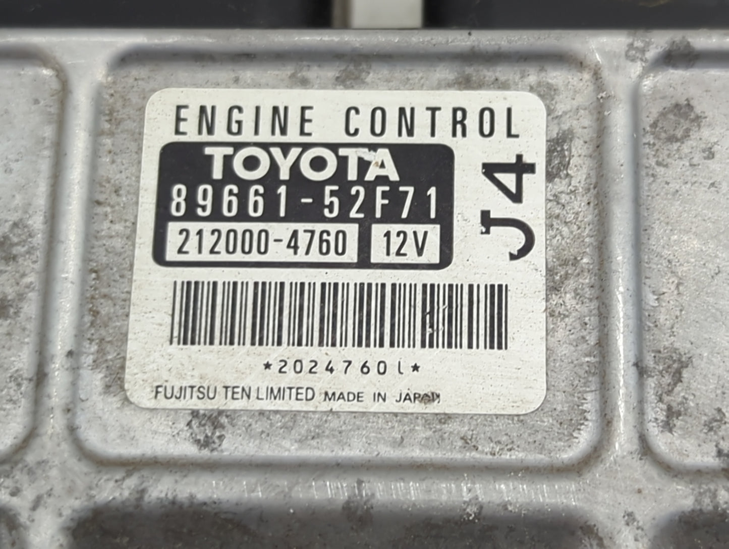 2008-2009 Scion Xd PCM Engine Control Computer ECU ECM PCU OEM P/N:89661-52F71 212000-4760 Fits Fits 2008 2009 OEM Used Auto