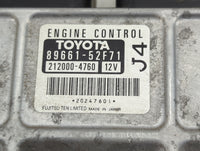 2008-2009 Scion Xd PCM Engine Control Computer ECU ECM PCU OEM P/N:89661-52F71 212000-4760 Fits Fits 2008 2009 OEM Used Auto