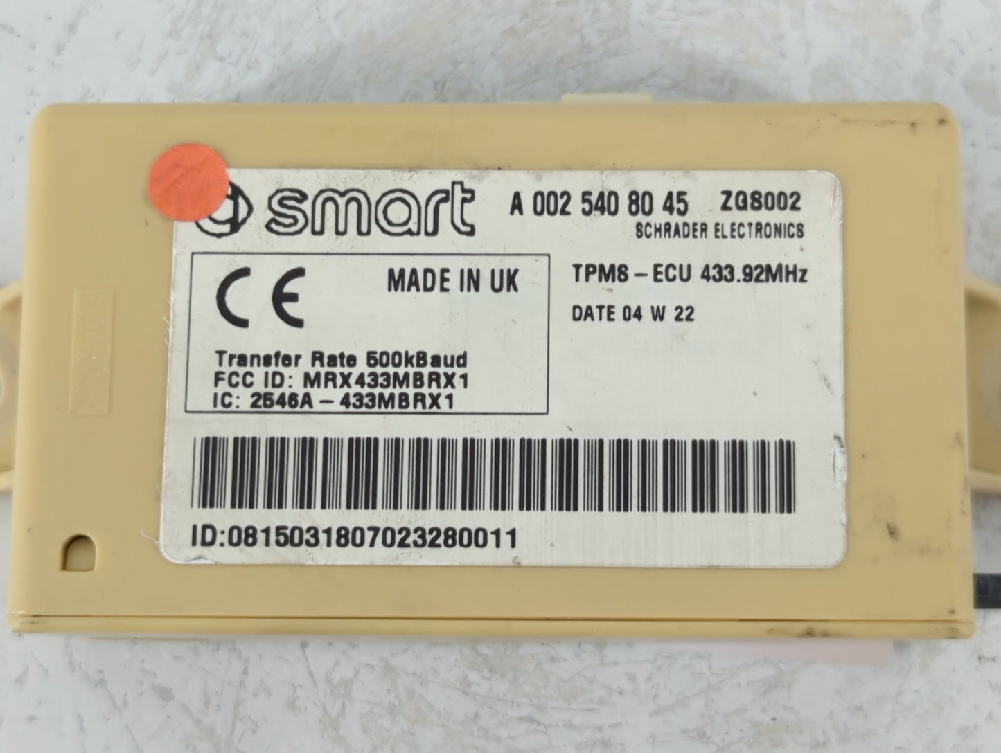 2008-2016 Smart Fortwo Body Control Module Bcm Inner Cabin Fuse Box - Oemusedautoparts1.com