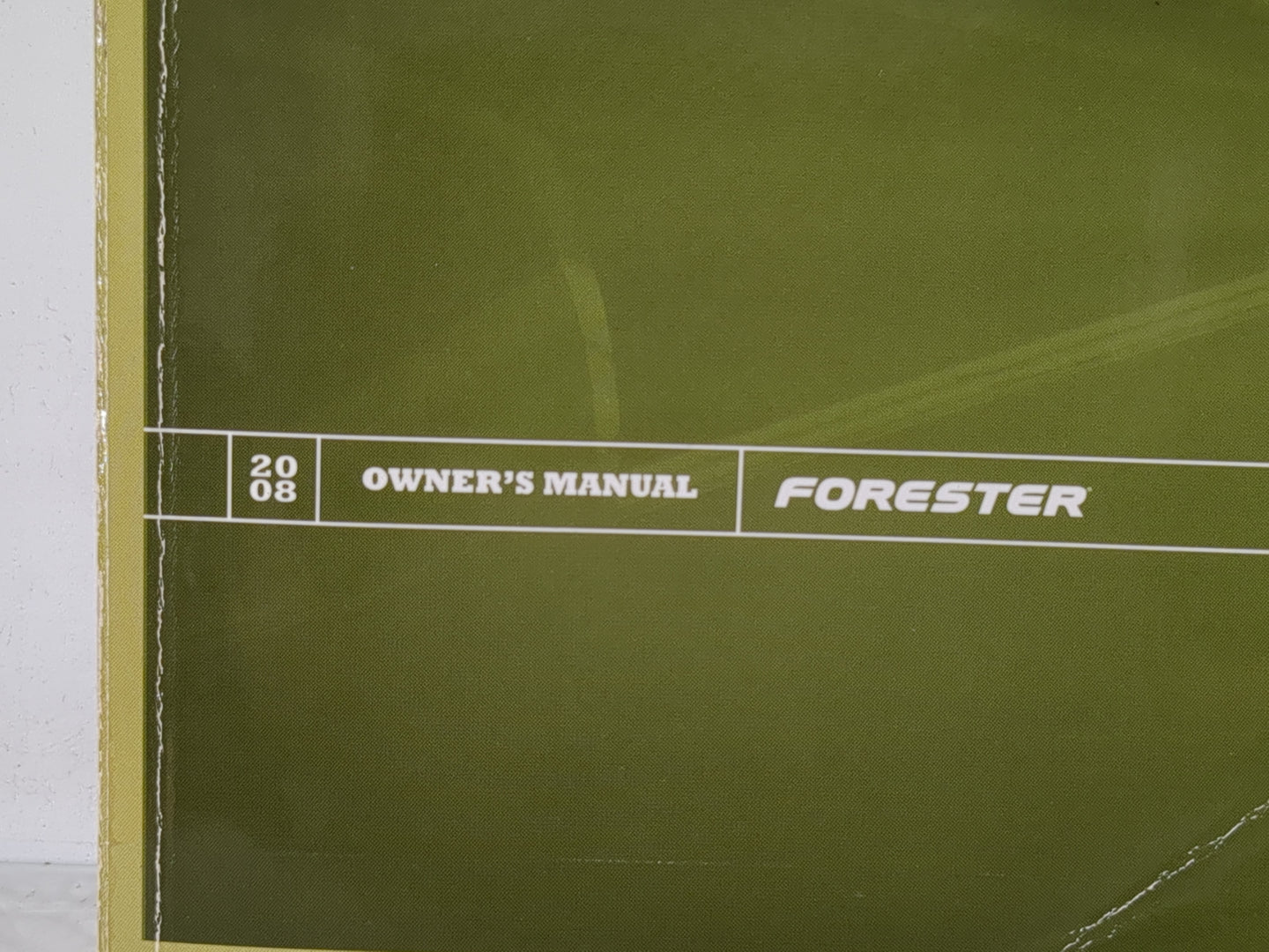 2008 Subaru Forester Owners Manual Book Guide P/N:MSA5M0803A OEM Used Auto Parts - Oemusedautoparts1.com