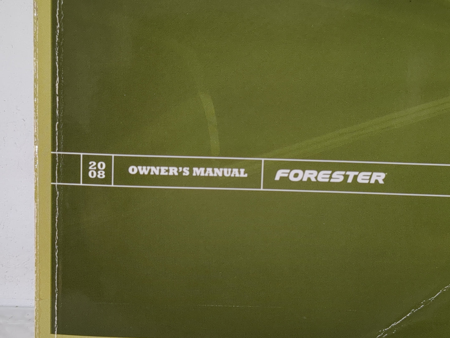 2008 Subaru Forester Owners Manual Book Guide P/N:MSA5M0803A OEM Used Auto Parts - Oemusedautoparts1.com