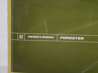 2008 Subaru Forester Owners Manual Book Guide P/N:MSA5M0803A OEM Used Auto Parts - Oemusedautoparts1.com