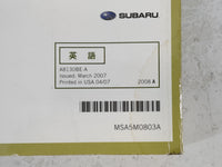 2008 Subaru Forester Owners Manual Book Guide P/N:MSA5M0803A OEM Used Auto Parts - Oemusedautoparts1.com