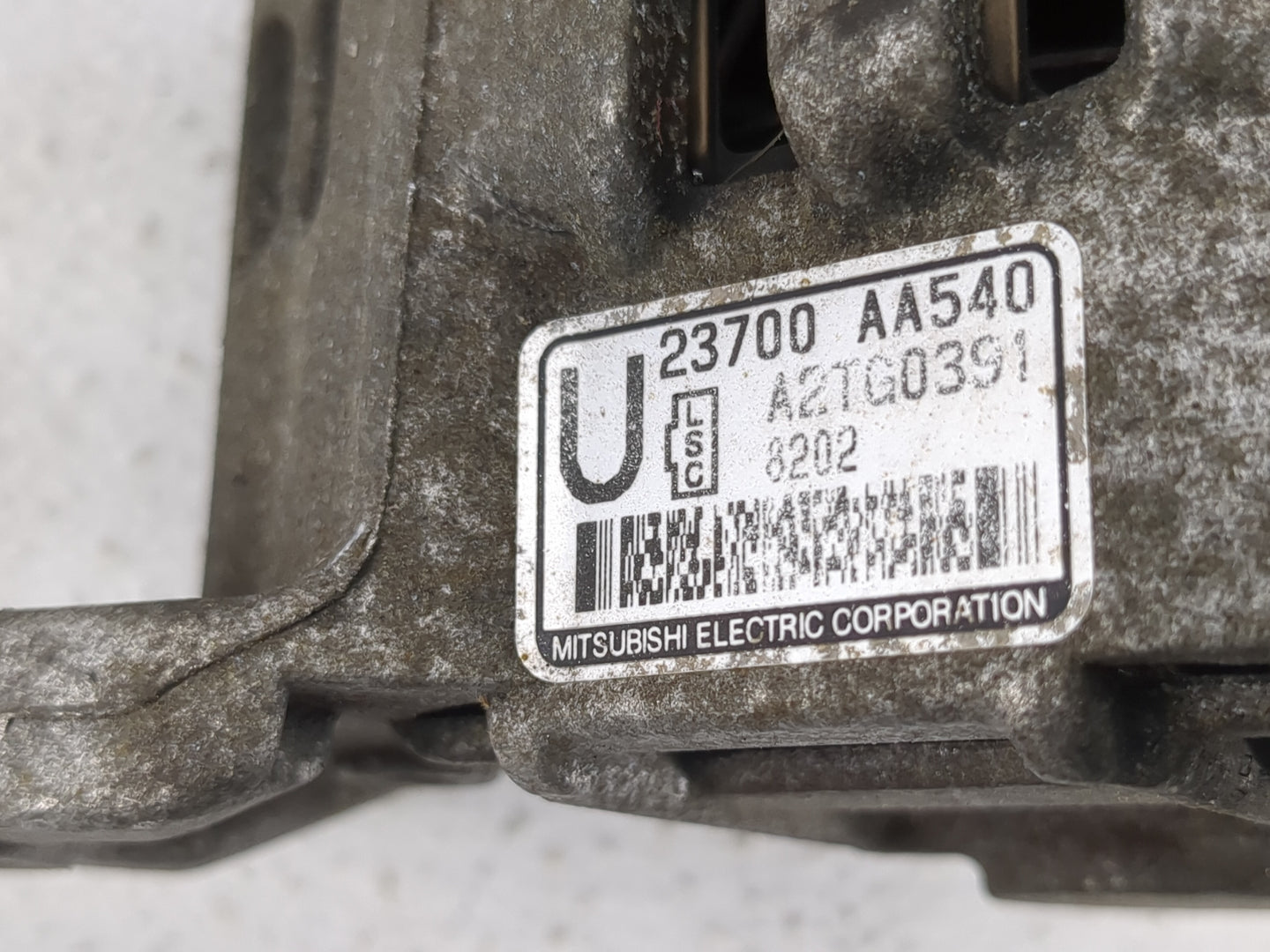 2008 Subaru Forester Alternator Replacement Generator Charging Assembly Engine OEM P/N:A2TG0391 23700 AA540 Fits OEM Used Au