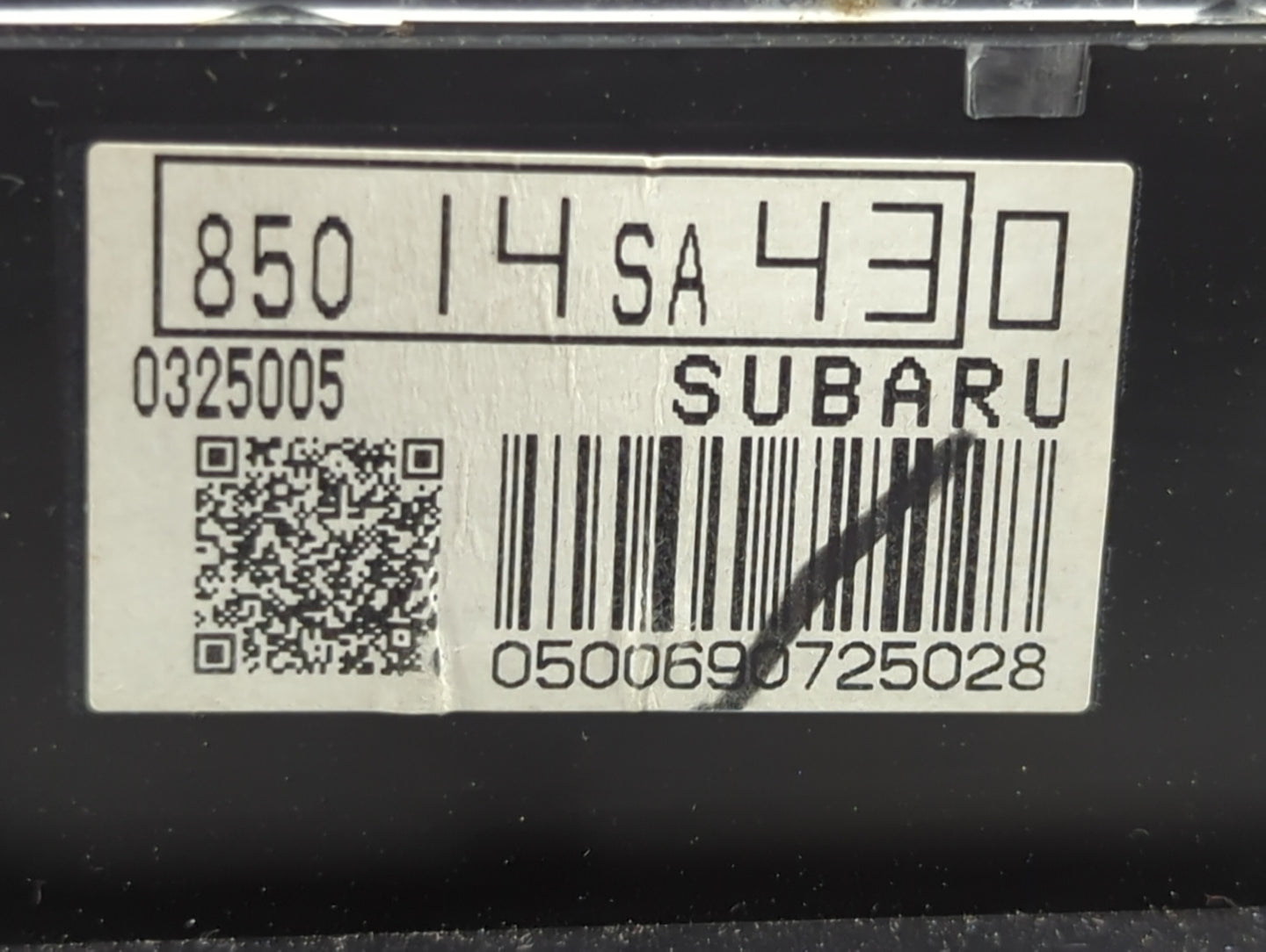 2008 Subaru Forester Instrument Cluster Speedometer Gauges P/N:85014SA430 Fits OEM Used Auto Parts - Oemusedautoparts1.com