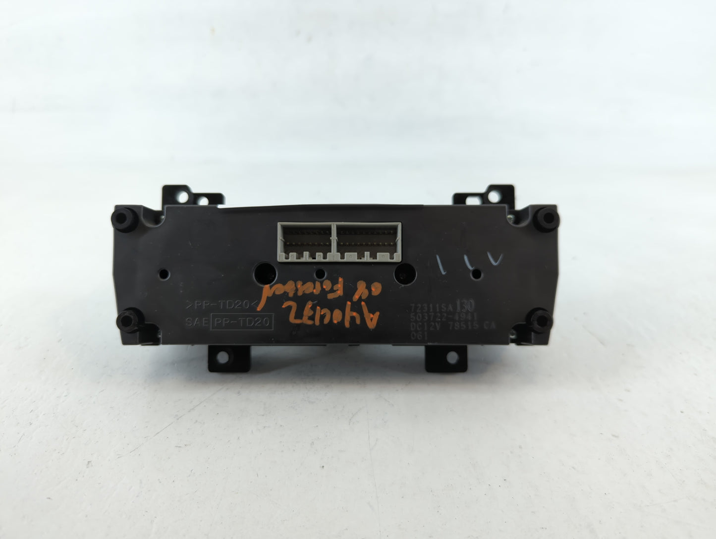 2008 Subaru Forester Climate Control Module Temperature AC/Heater Replacement P/N:503722-4941 72311SA130 Fits OEM Used Auto 