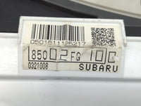 2008 Subaru Impreza Instrument Cluster Speedometer Gauges P/N:8502FG100 Miles:150K Fits OEM Used Auto Parts - Oemusedautopar