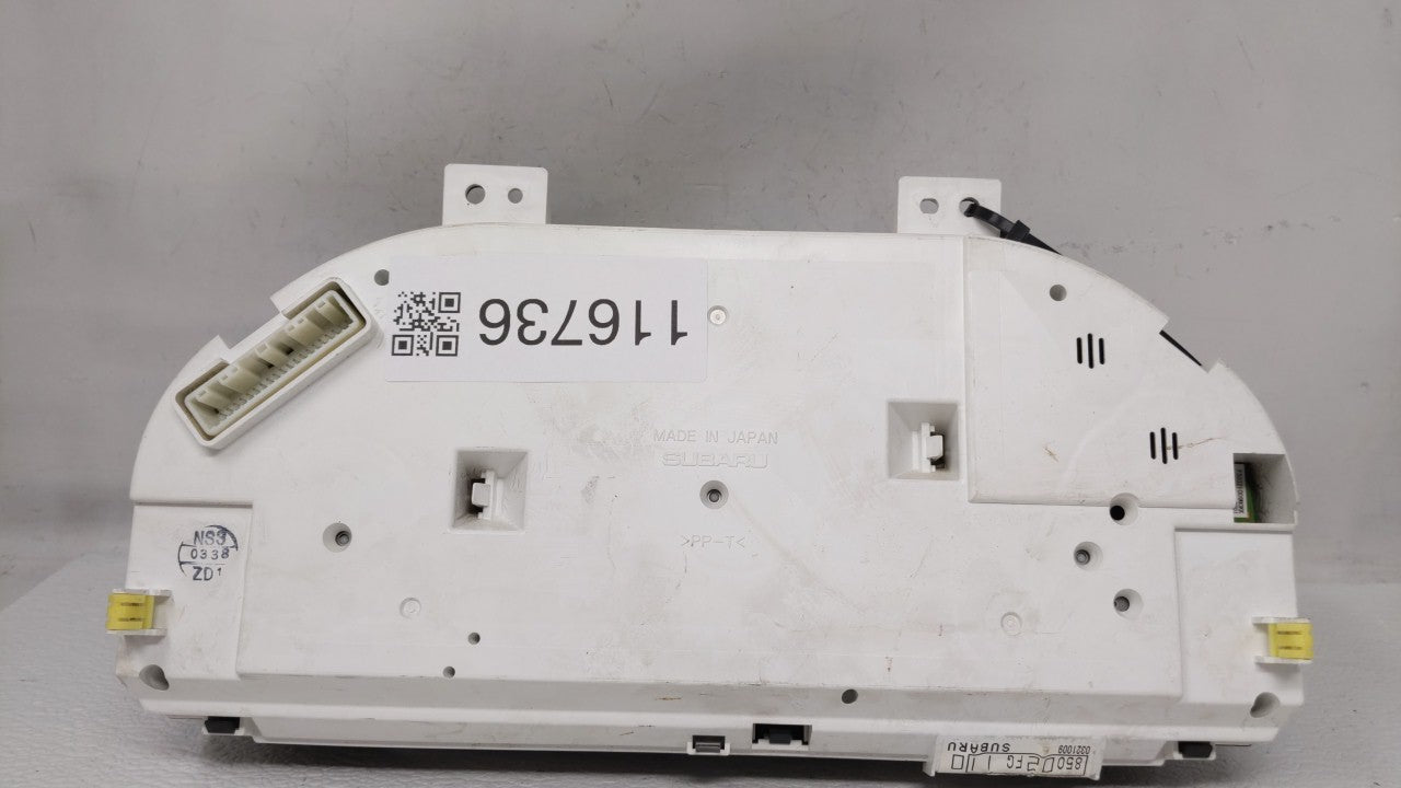 2008 Subaru Impreza Instrument Cluster Speedometer Gauges P/N:8502FG110 Fits OEM Used Auto Parts - Oemusedautoparts1.com