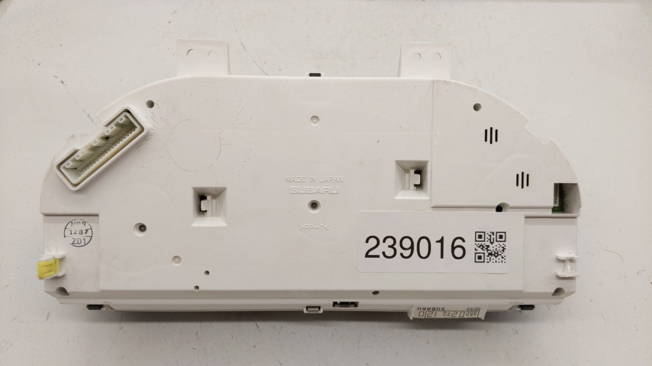 2008 Subaru Impreza Instrument Cluster Speedometer Gauges P/N:85002FG120 Fits OEM Used Auto Parts - Oemusedautoparts1.com
