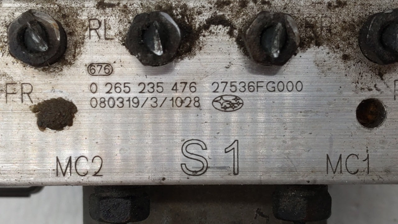 2008-2009 Subaru Impreza ABS Pump Control Module Replacement P/N:27536FG000 Fits Fits 2008 2009 OEM Used Auto Parts - Oemuse