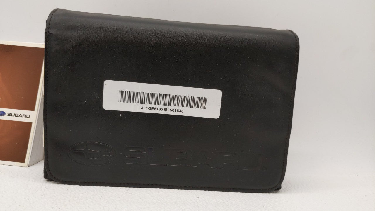 2008 Subaru Impreza Owners Manual Book Guide OEM Used Auto Parts - Oemusedautoparts1.com