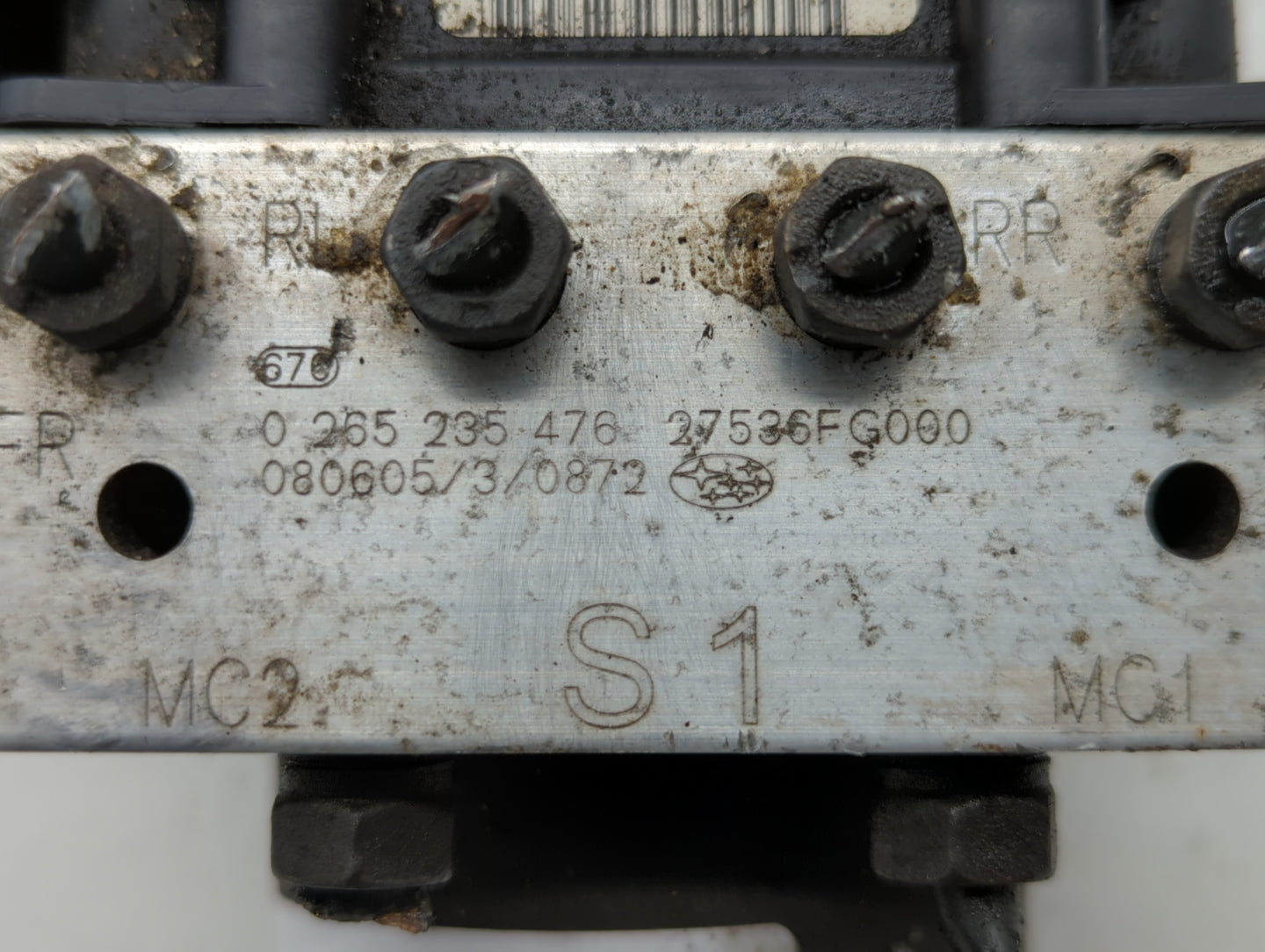 2008-2009 Subaru Impreza ABS Pump Control Module Replacement P/N:27536FG000 Fits Fits 2008 2009 OEM Used Auto Parts - Oemuse