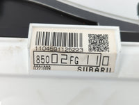 2008 Subaru Impreza Instrument Cluster Speedometer Gauges P/N:85002FG110 Fits OEM Used Auto Parts - Oemusedautoparts1.com