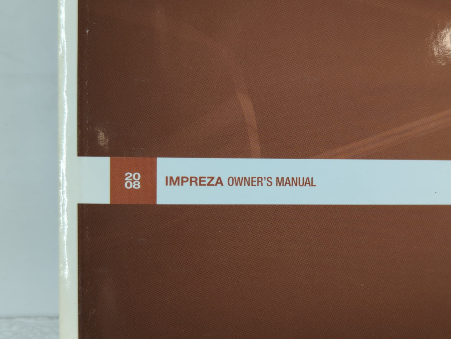 2008 Subaru Impreza Owners Manual Book Guide OEM Used Auto Parts - Oemusedautoparts1.com