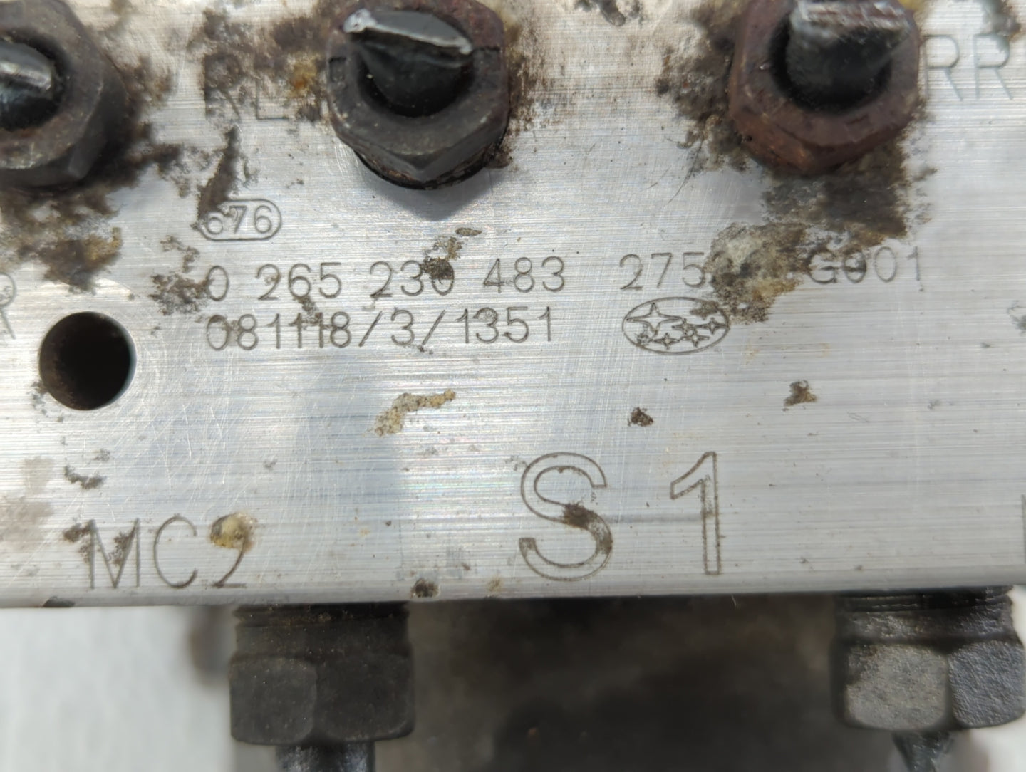 2008-2011 Subaru Impreza ABS Pump Control Module Replacement P/N:275360G001 Fits Fits 2008 2009 2010 2011 OEM Used Auto Part