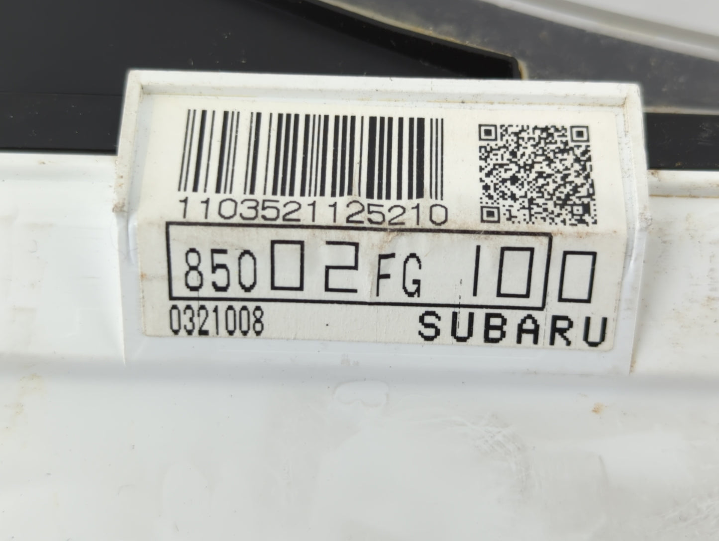 2008 Subaru Impreza Instrument Cluster Speedometer Gauges P/N:85002FG100 Fits OEM Used Auto Parts - Oemusedautoparts1.com
