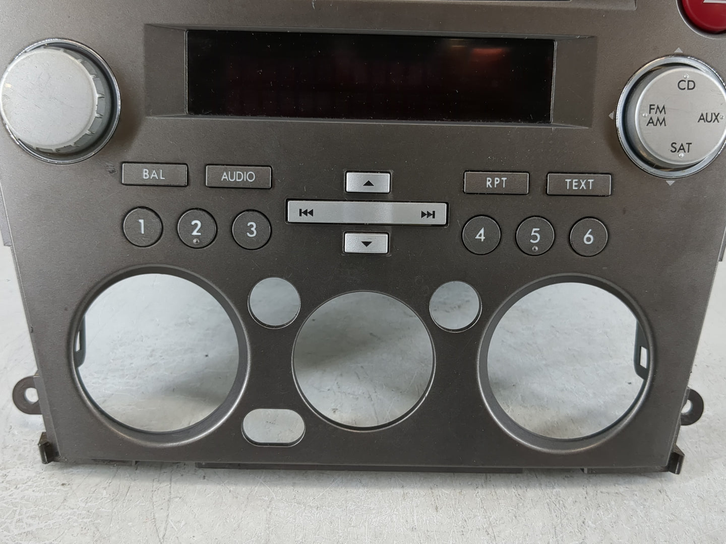 2007-2009 Subaru Legacy Radio AM FM Cd Player Receiver Replacement P/N:86201AG69B Fits Fits 2007 2008 2009 OEM Used Auto Par