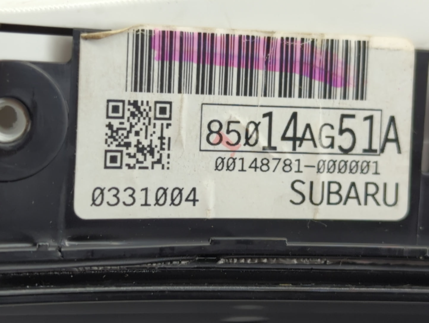 2008 Subaru Legacy Instrument Cluster Speedometer Gauges P/N:85014AG51A Fits OEM Used Auto Parts - Oemusedautoparts1.com
