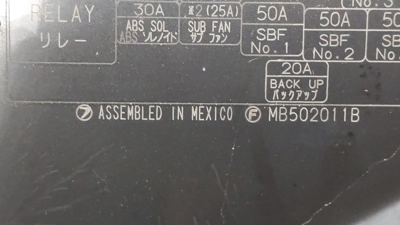 2006-2009 Subaru Legacy Fusebox Fuse Box Panel Relay Module P/N:82201AG02C MB502011B Fits Fits 2006 2007 2008 2009 OEM Used 