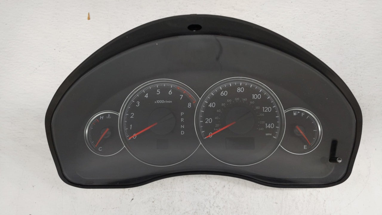 2008 Subaru Legacy Instrument Cluster Speedometer Gauges P/N:85014AG57A 85014AG50A Fits OEM Used Auto Parts - Oemusedautopar