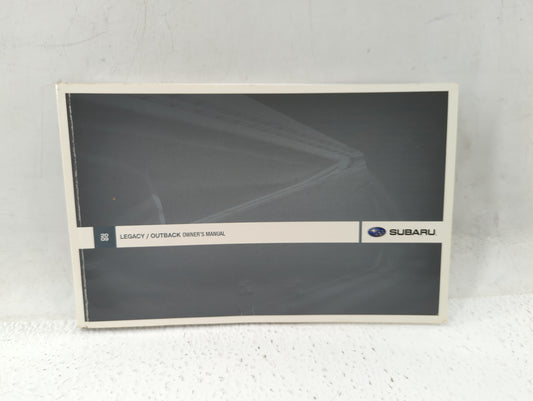 2008 Subaru Legacy Owners Manual Book Guide P/N:MSA5M0904A OEM Used Auto Parts - Oemusedautoparts1.com