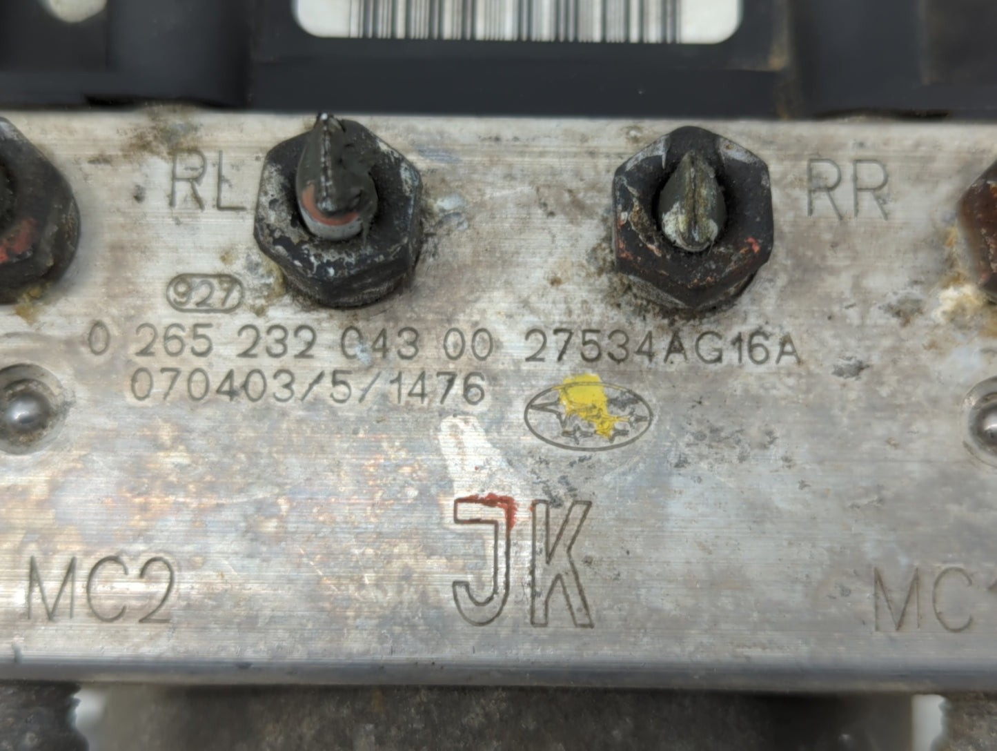 2007-2009 Subaru Legacy ABS Pump Control Module Replacement P/N:27534AG16A 210451 9N00B, 27536AG27A Fits Fits 2007 2008 2009