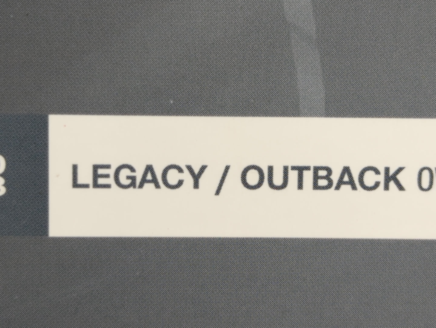 2008 Subaru Legacy Owners Manual Book Guide OEM Used Auto Parts - Oemusedautoparts1.com