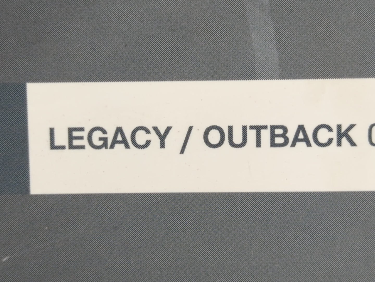 2008 Subaru Legacy Owners Manual Book Guide OEM Used Auto Parts - Oemusedautoparts1.com