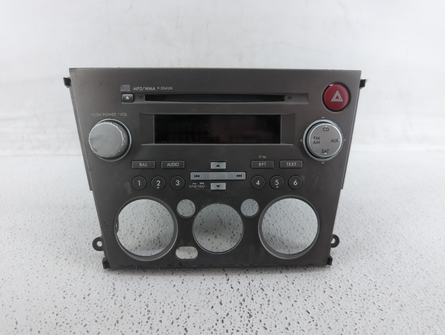 2007-2009 Subaru Legacy Radio AM FM Cd Player Receiver Replacement P/N:86201AG72A 86201AG69B, 86201AG69A Fits Fits 2007 2008