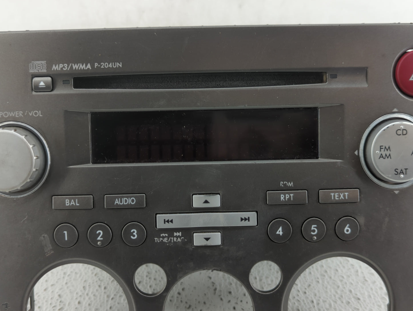 2007-2009 Subaru Legacy Radio AM FM Cd Player Receiver Replacement P/N:86201AG72A 86201AG69B, 86201AG69A Fits Fits 2007 2008