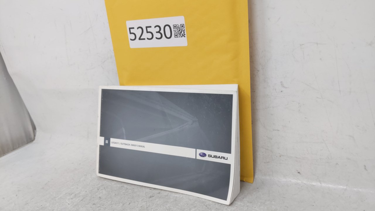 2008 Subaru Legacy Owners Manual Book Guide OEM Used Auto Parts - Oemusedautoparts1.com