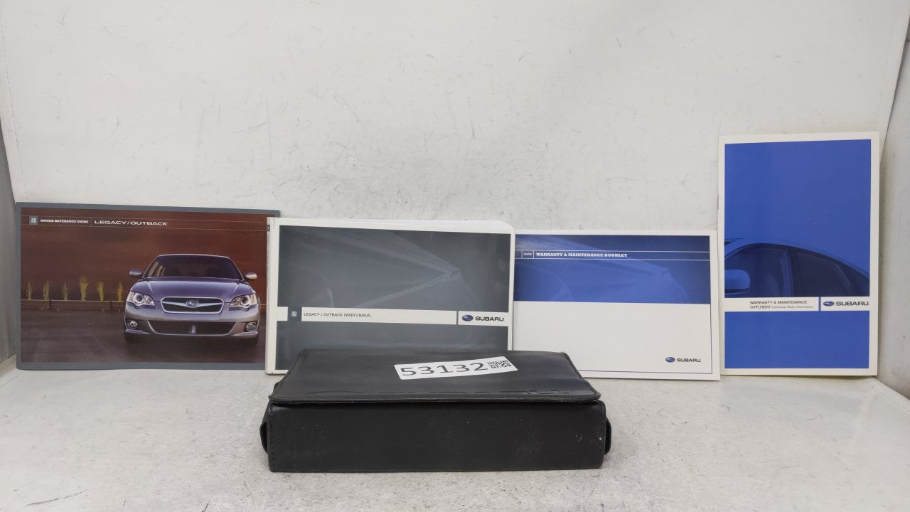 2008 Subaru Legacy Owners Manual Book Guide OEM Used Auto Parts - Oemusedautoparts1.com