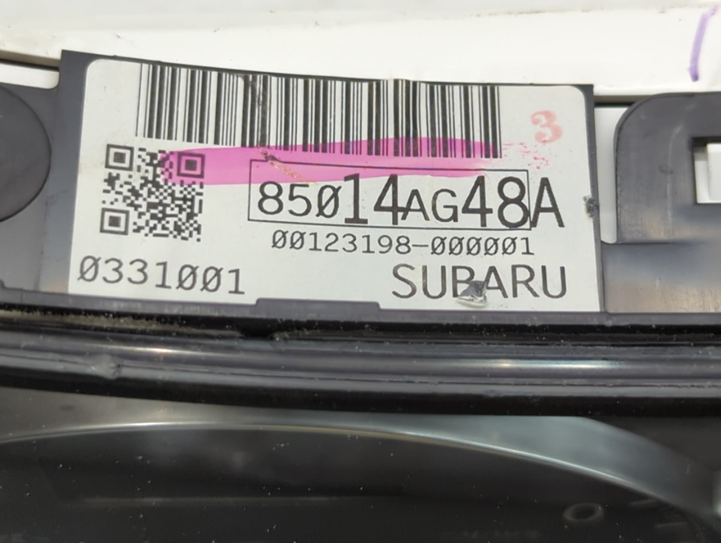 2008 Subaru Legacy Instrument Cluster Speedometer Gauges P/N:85014AG48A Fits OEM Used Auto Parts - Oemusedautoparts1.com