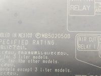 2006-2009 Subaru Legacy Fusebox Fuse Box Panel Relay Module P/N:MB502050B MB5020508 Fits Fits 2006 2007 2008 2009 OEM Used A