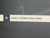 2008 Subaru Legacy Owners Manual Book Guide P/N:MSA5M0804A OEM Used Auto Parts - Oemusedautoparts1.com